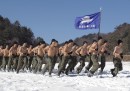 Le solite tamarre esercitazioni militari sotto la neve in Corea del Sud