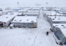 Le foto dei rifugiati siriani tra la neve