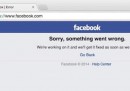 Il guasto di Facebook