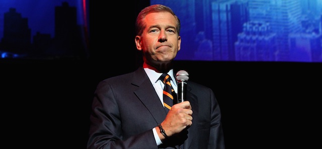 NEW YORK, NY - NOVEMBER 05: NBC News Anchor Brian Williams speaks onstage at The New York Comedy Festival and The Bob Woodruff Foundation present the 8th Annual Stand Up For Heroes Event at The Theater at Madison Square Garden on November 5, 2014 in New York City. (Photo by Monica Schipper/Getty Images for New York Comedy Festival)