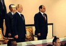 L'orchestra militare egiziana ha stonato l'inno russo davanti a Putin