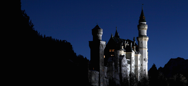Neuschwanstein Caslte near Fuessen, southern Germany, is pictured on December 12, 2013. AFP PHOTO / DPA / KARL-JOSEF HILDENBRAND / GERMANY OUT (Photo credit should read KARL-JOSEF HILDENBRAND/AFP/Getty Images)
