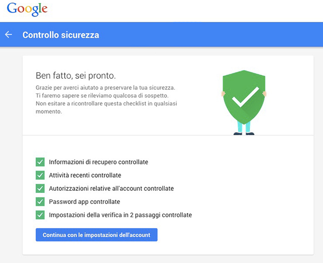 Google regala 2 GB di spazio online in più a chi controlla le impostazioni del proprio account per la Giornata della Sicurezza in Internet