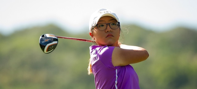 Lydia Ko durante una partita del Swinging Skirts 2013 World Ladies Masters di Taipei, a Taiwan, nel dicembre del 2013 (Gareth Gay/Getty Images)