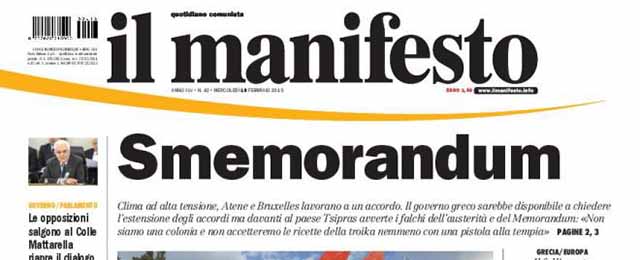 Le prime pagine di mercoledì 18 febbraio 2015