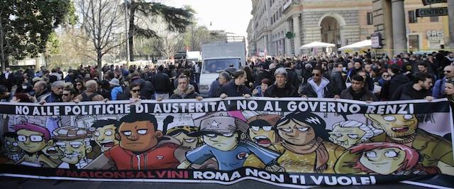 Le foto delle manifestazioni di sabato a Roma