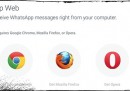 WhatsApp sul computer ora anche con Firefox e Opera