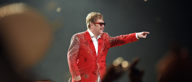 NEW YORK, NY - DECEMBER 31: Musician Elton John performs at the Barclays Center on December 31, 2014 in the Brooklyn borough of New York City. This was the first time he has performed in New York City on a New Year's Eve. (Photo by Andrew H. Walker/Getty Images)