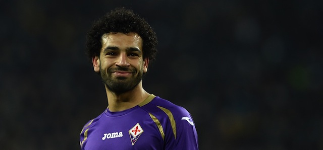 Mohamed Salah durante il partita contro la Juventus di Coppa Italia, il 5 marzo 2015 (Valerio Pennicino/Getty Images)