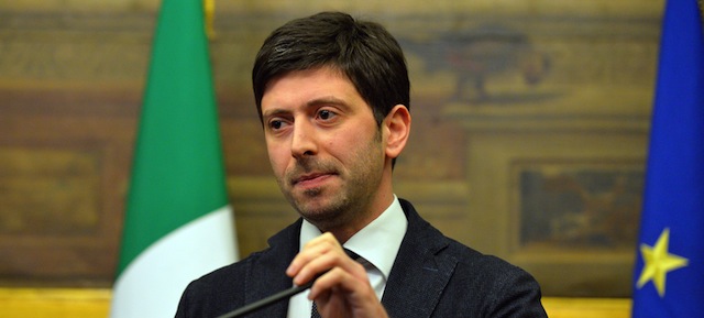 Italian Democratic Party (PD) Roberto Speranza gives a press conference after being consulted by Italian Prime Minister Matteo Renzi to form a new government on February 19, 2014 at the Montecitorio Palace, the Italian Chamber of Deputies in Rome. Matteo Renzi was nominated to be the European Union's youngest prime minister on February 17 and immediately outlined an ambitious reform plan, promising "energy, enthusiasm and commitment" to revitalise the eurozone's third largest economy. AFP PHOTO / ANDREAS SOLARO (Photo credit should read ANDREAS SOLARO/AFP/Getty Images)