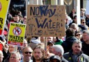 Le nuove proteste contro le tariffe sull’acqua in Irlanda