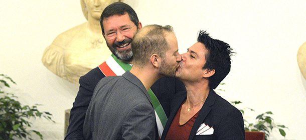Foto Daniele Leone / LaPresse
18/10/2014 Roma, Italia
Cronaca
Ignazio Marino regista 11 matrimoni gay, Campidoglio