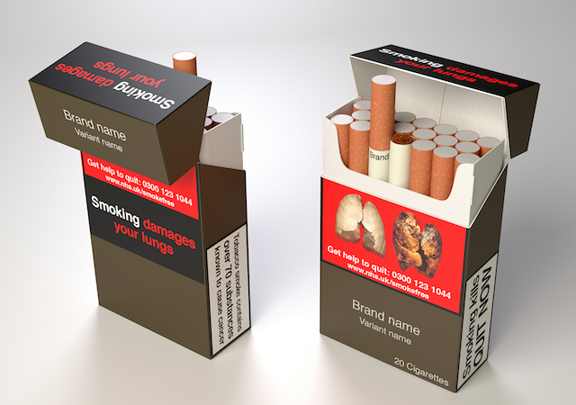 L'Inghilterra avrà pacchetti di sigarette senza logo