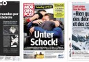 Le prime pagine di Germania, Spagna e Francia sull'aereo caduto di Germanwings