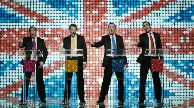 La boy band dei candidati britannici