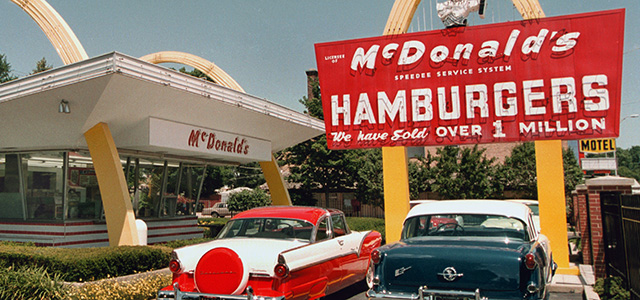 Il McDonald's Museum, a Des Plaines, in una foto del luglio 2000 (Photo by Tim Boyle/Newsmakers)
