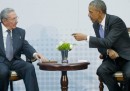 Lo storico incontro tra Obama e Castro