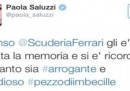 La giornalista Paola Saluzzi è stata sospesa da Sky a causa di un tweet su Fernando Alonso