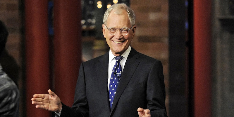 David Letterman nell'ultima puntata del Late Show, New York, 20 maggio 2015
(Jeffrey R. Staab/CBS via AP)
