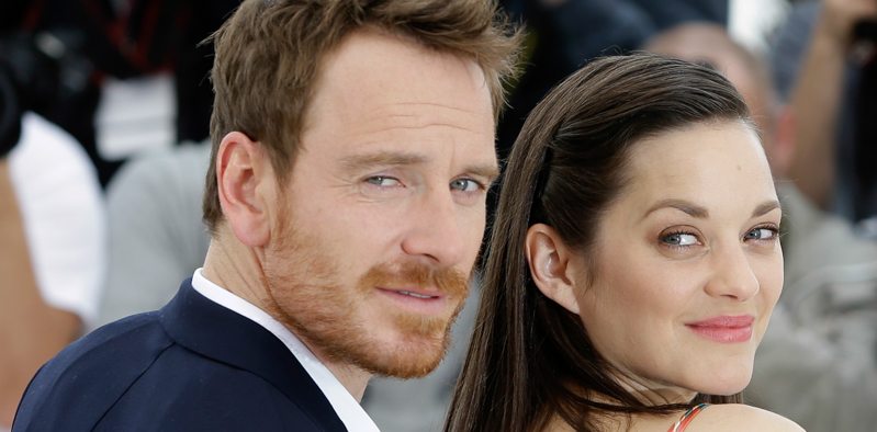 Michael Fassbender e Marion Cotillard al photocall del film “Macbeth”. (AP Photo/Lionel Cironneau)