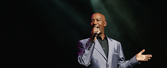 BRISBANE, AUSTRALIA - SEPTEMBER 17: Performing artist Errol Brown live in concert during the Best Disco in Town - Live 2004 at the Brisbane Entertainment Centre, September 17 2004 in Brisbane, Australia. (Photo by Jonathan Wood/Getty Images) *** Local Caption *** Errol Brown