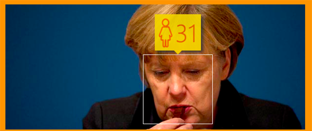 Angela Merkel: età reale 60, età attribuita 31. 