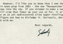 La falsa lettera di Stanley Kubrick sul sequel di "2001"