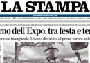 Le prime pagine di venerdì 1 maggio 2015