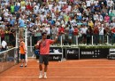Fabio Fognini ha perso contro Rafael Nadal nei quarti di finale degli Internazionali di Roma