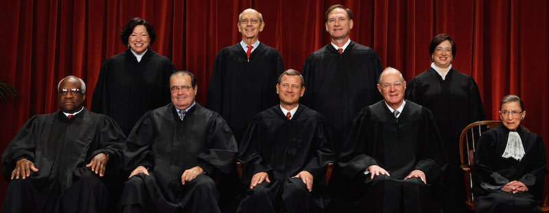 I membri della Corte Suprema degli Stati Uniti (Chip Somodevilla/Getty Images)