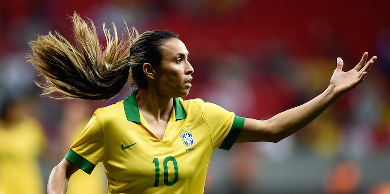La calciatrice brasiliana Marta (Buda Mendes/Getty Images)