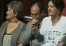 Pietro Grasso e la maglietta della senatrice Mussini