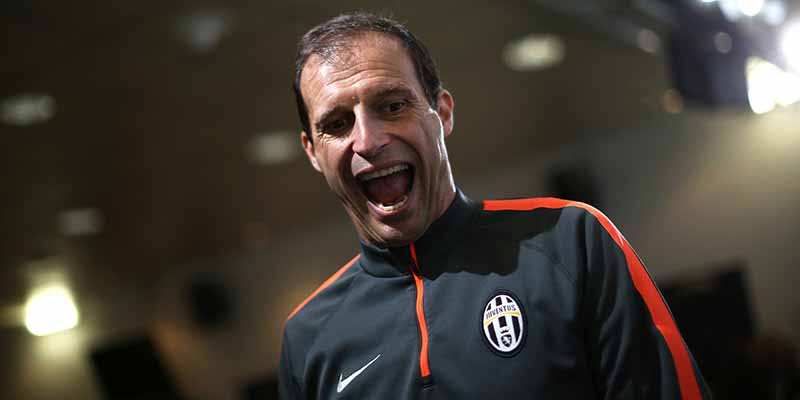 Massimiliano Allegri, allenatore della Juventus. (MARCO BERTORELLO/AFP/Getty Images)