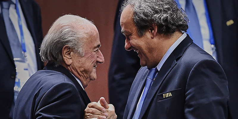  Sepp Blatter e Michel Platini, il 29 maggio a Zurigo (MICHAEL BUHOLZER/AFP/Getty Images)