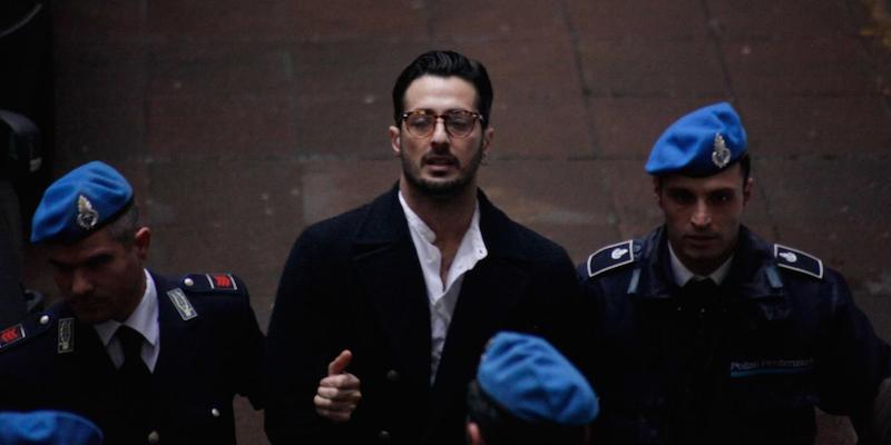 Fabrizio Corona esce dal tribunale di Milano, 22 gennaio 2015
(Federico Ferramola / LaPresse)