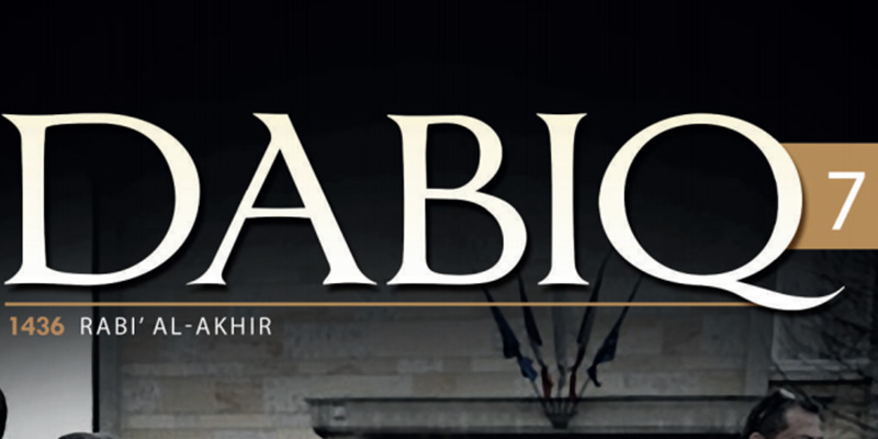 La copertina del settimo numero della rivista Dabiq