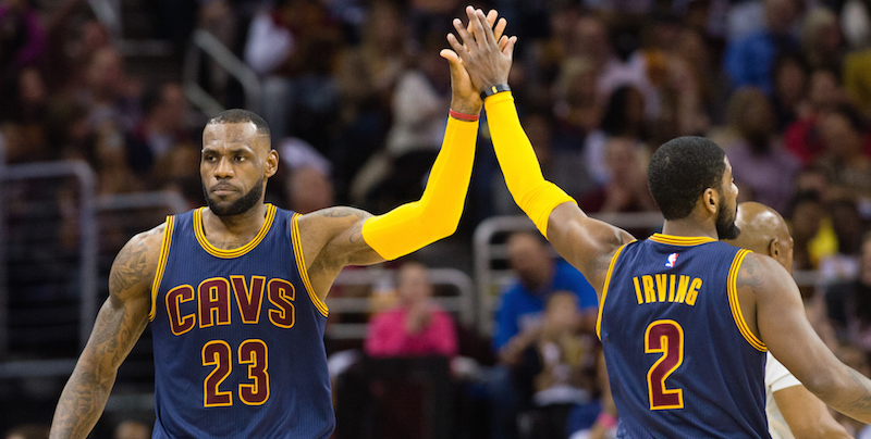 LeBron James e Kyrie Irving dei Cleveland Cavaliers.
(Jason Miller/Getty Images)