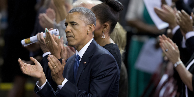 Barack Obama a Charleston. (AP Photo/Carolyn Kaster)