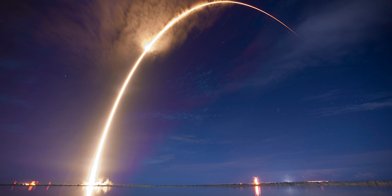 Il lancio di un razzo Falcon 9 nel settembre del 2014 (SpaceX)