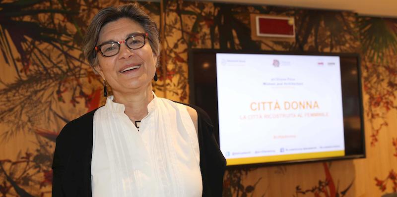 Ada Lucia De Cesaris al Convegno Donne e Architettura, Milano 2 luglio 2015. 
(ANSA/STEFANO PORTA)