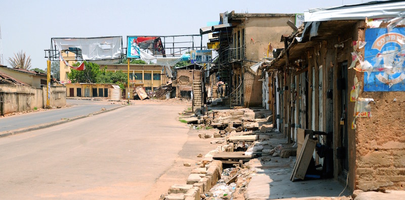 Una strada di Jos, in Nigeria (STR/AFP/Getty Images)