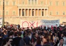 La manifestazione contro Tsipras ad Atene