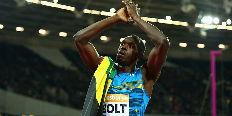 Usain Bolt ha vinto i 100 metri nella prova Diamond League di Londra: li ha corsi in 9”87