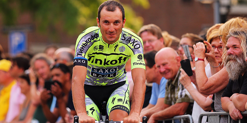 Ivan Basso alla presentazione del Tour de France, il 2 luglio (Bryn Lennon/Getty Images)