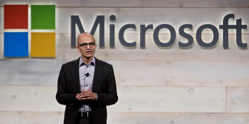 Il CEO di Microsoft, Satya Nadella (Stephen Brashear/Getty Images)