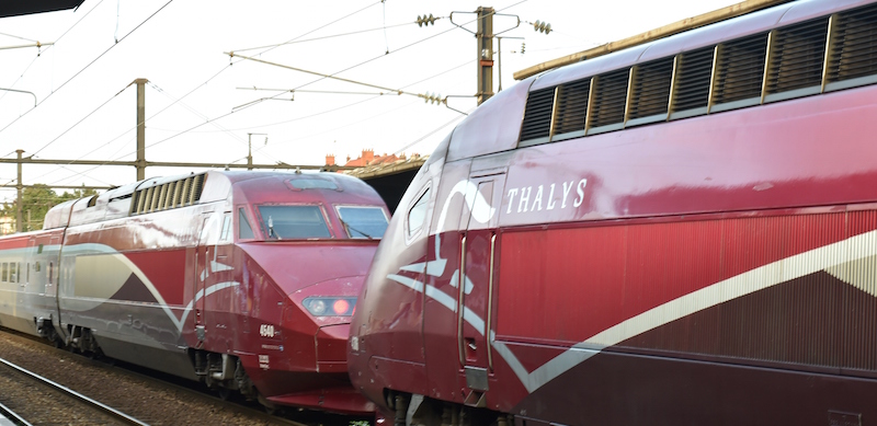 Un treno Thalys fermo alla stazione di Arras (PHILIPPE HUGUEN/AFP/Getty Images)