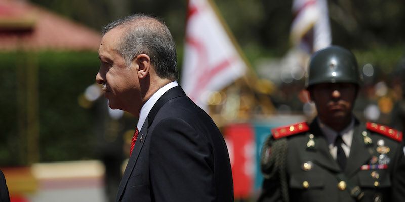 Il presidente turco Recep Tayyip Erdogan. (AP Photo/Petros Karadjias)