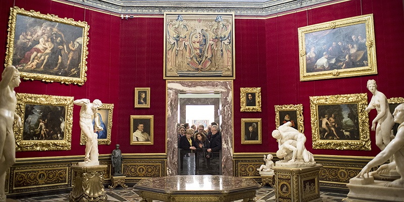 Le gallerie degli Uffizi a Firenze. (Guido Bergmann/Bundesregierung via Getty Images)
