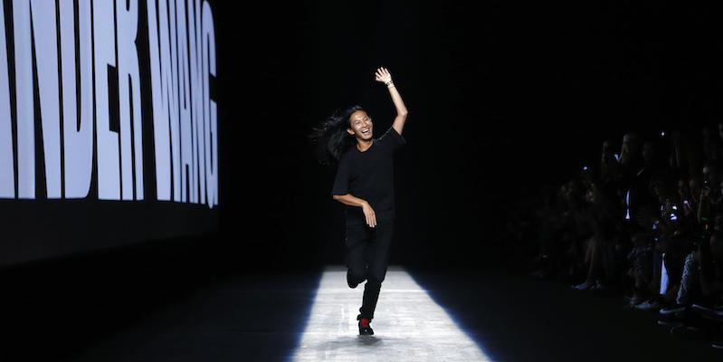 Alexander Wang, 12 settembre 2015, New York. (AP Photo/Jason DeCrow)