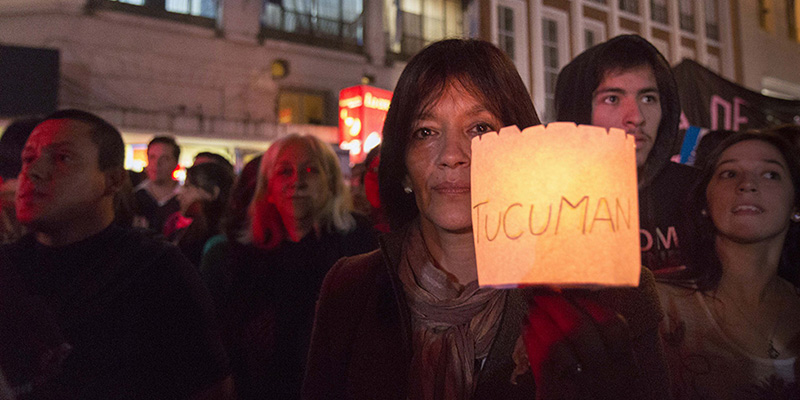 Proteste contro le elezioni in Tucuman, Argentina, 24 agosto 2015 (Sol Almidez/Infoto via AP)